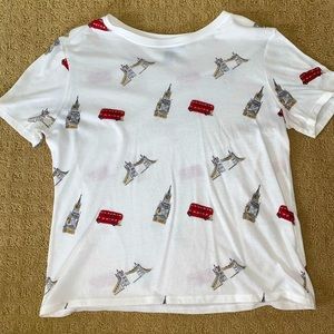 London Attractions Graphic Tee